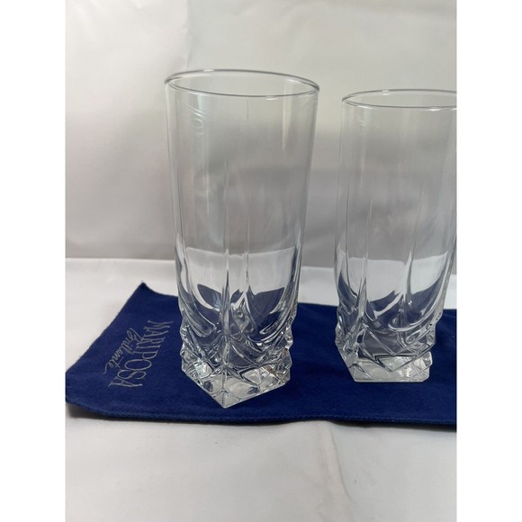 Set of 4 Bormioli Rocco Brillante Double Old Fashioned Water Glasses 6 1/2”x 3” - Picture 3 of 5